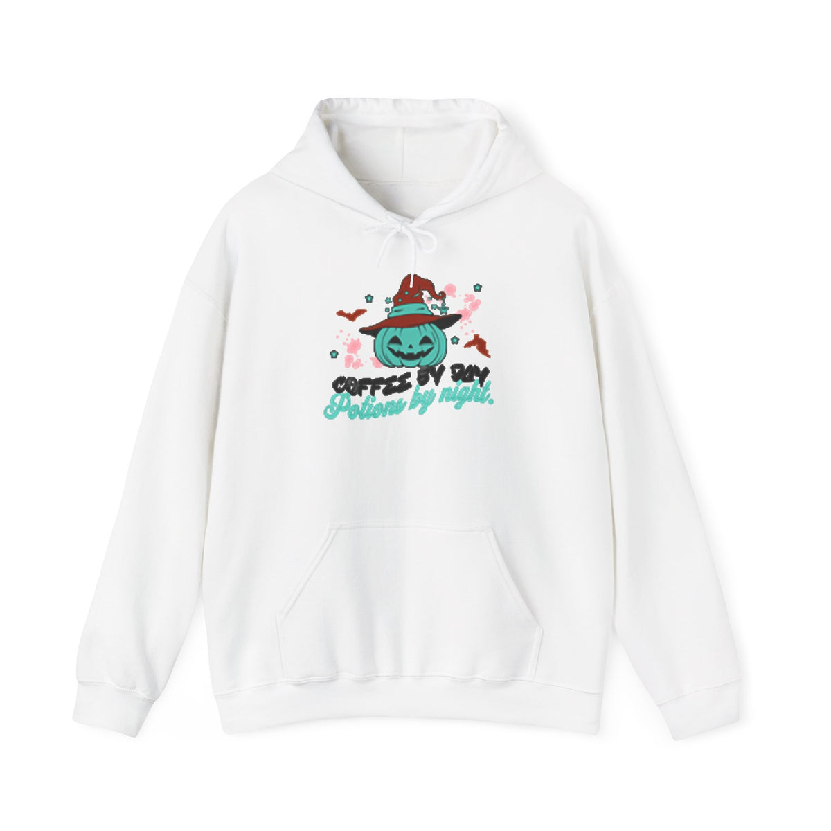 Coffee & Cozy Pumpkin Hoodie — “Coffee Is My Potion, By Magic” Fall Sweatshirt