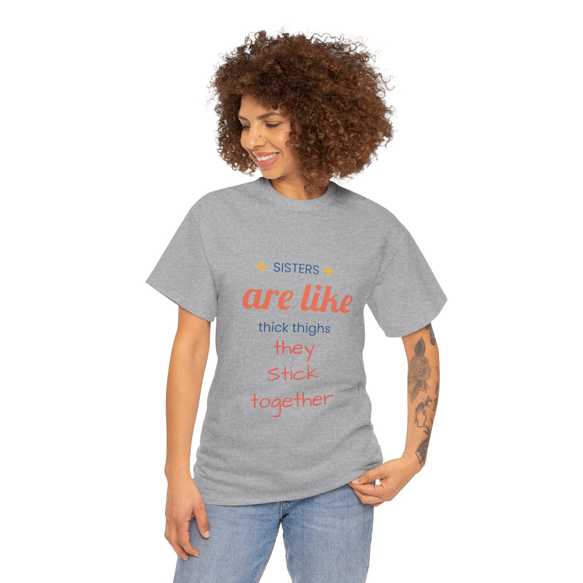 Sisterhood Heavy Cotton Tee - Perfect for Family, Friendship, Birthdays, Sibling Days, or Just Because!