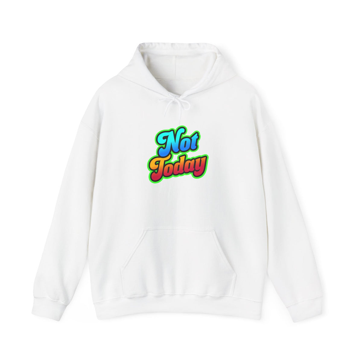 Chill Vibes Hoodie - Unisex Heavy Blend™ Hooded Sweatshirt with 'Not Today' Design, Cozy Casual Wear, Birthday Gift, Self-Care, [...]