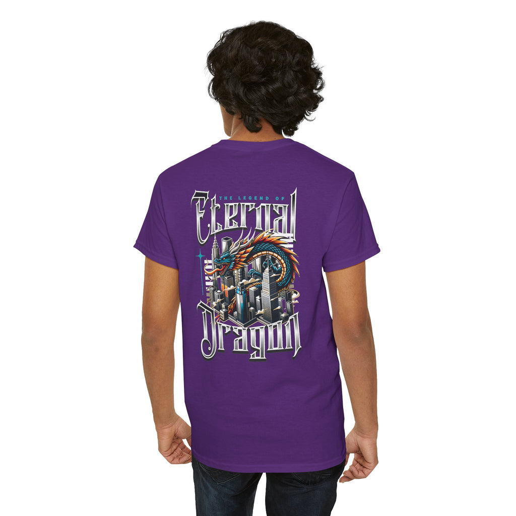 Fierce Dragon Graphic Tee, Unisex Cotton T-Shirt, Casual Streetwear, Fantasy Theme, Gift for Dragon Lovers