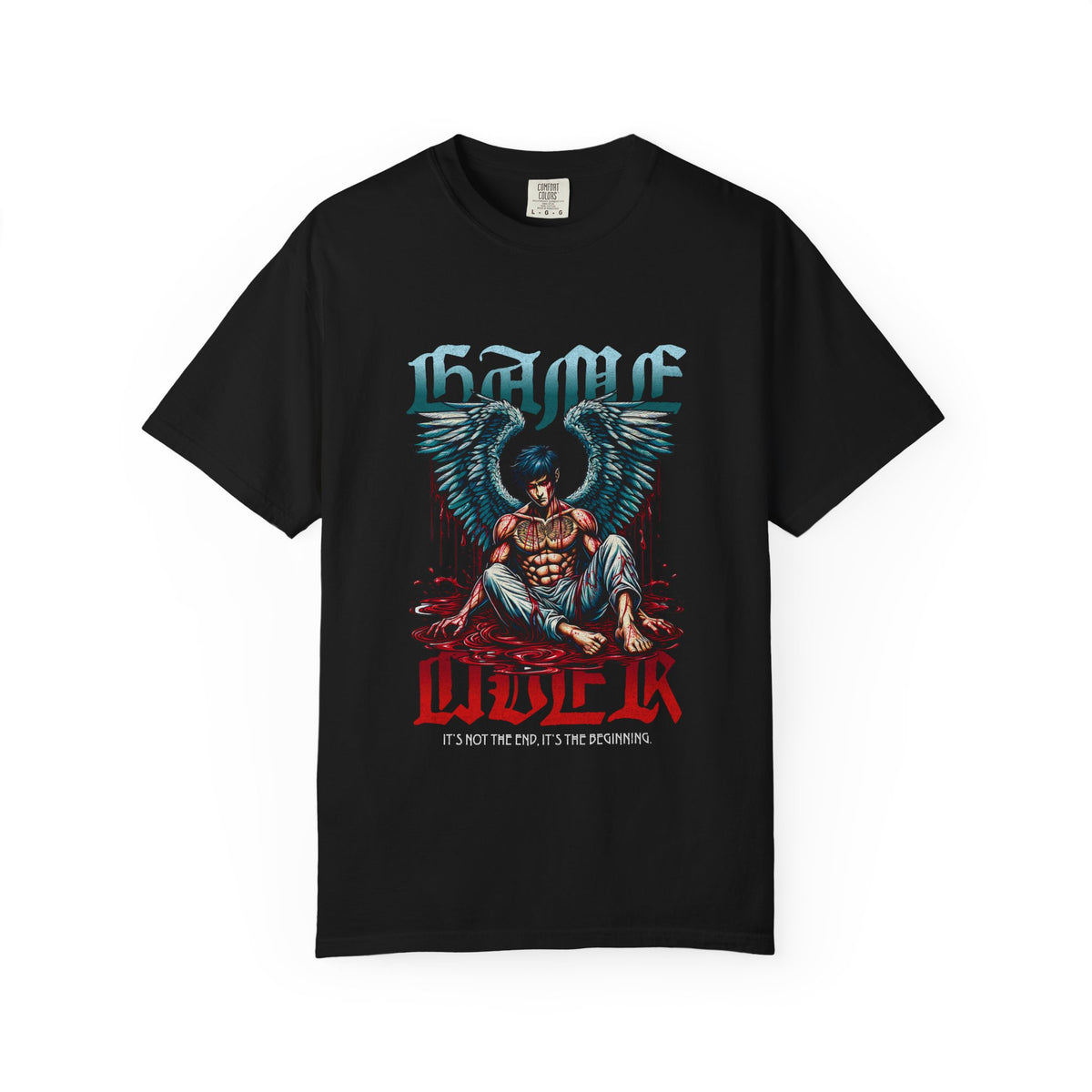 Fallen Angel Graphic T-Shirt — 'Higher Under' Gothic Vintage Band Tee