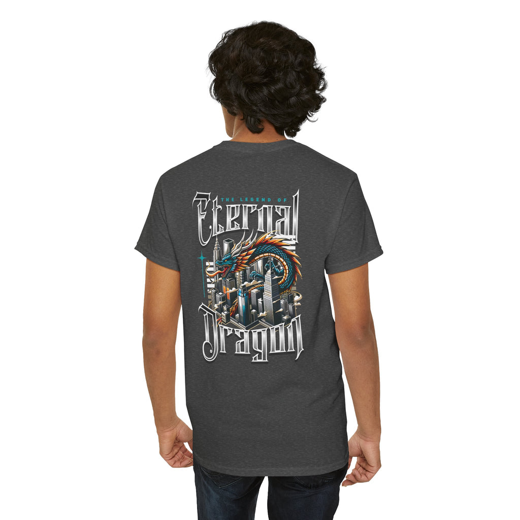 Fierce Dragon Graphic Tee, Unisex Cotton T-Shirt, Casual Streetwear, Fantasy Theme, Gift for Dragon Lovers