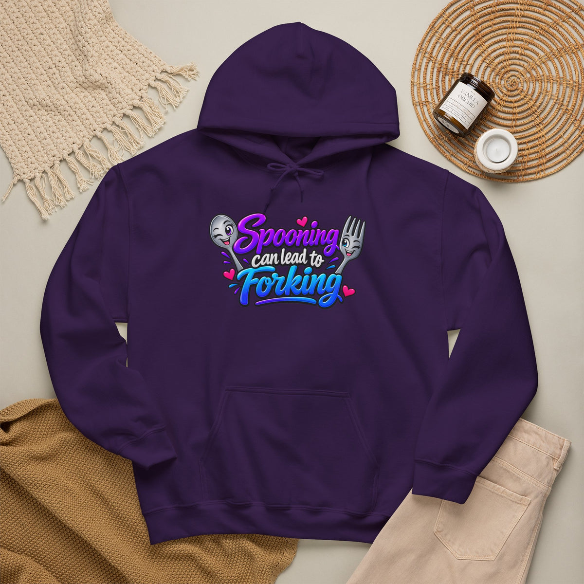 Spooning Can Lead to Forking Hoodie