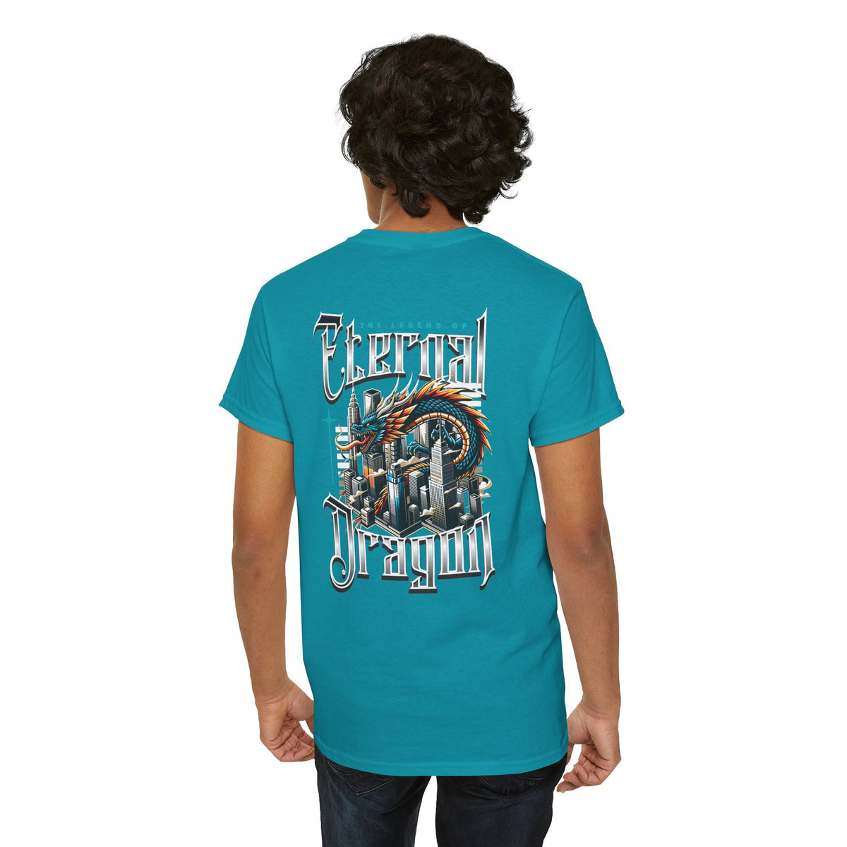 Fierce Dragon Graphic Tee, Unisex Cotton T-Shirt, Casual Streetwear, Fantasy Theme, Gift for Dragon Lovers