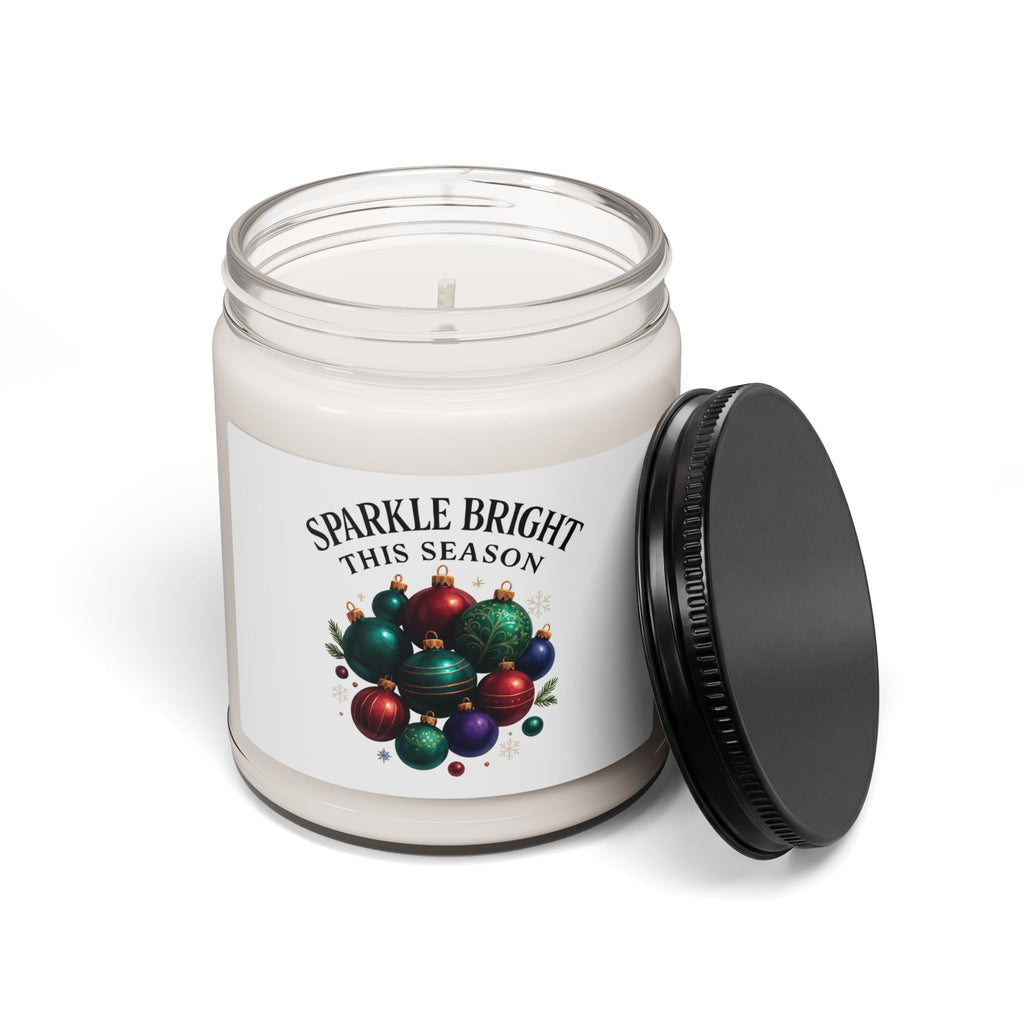 Holiday Ornament Soy Candle — 'Spreading Light This Season' Scented 9oz Jar