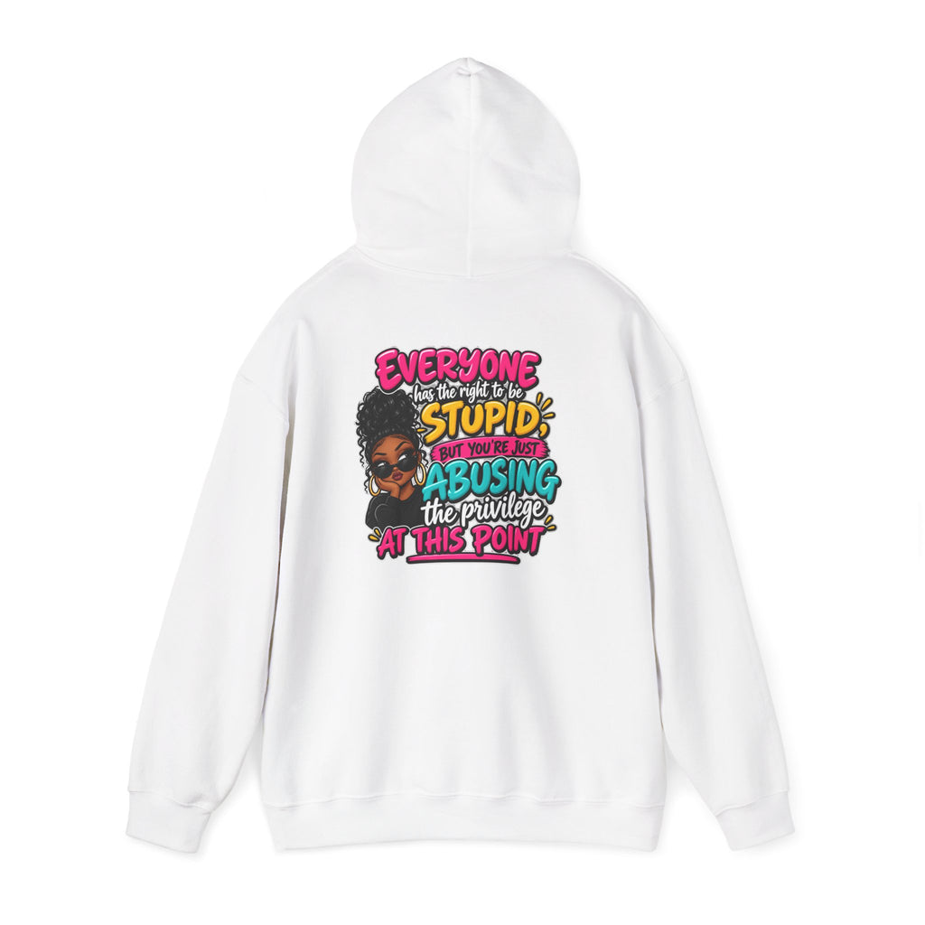 I'm Not Stupid" Bold Graphic Afrocentric Statement Hoodie