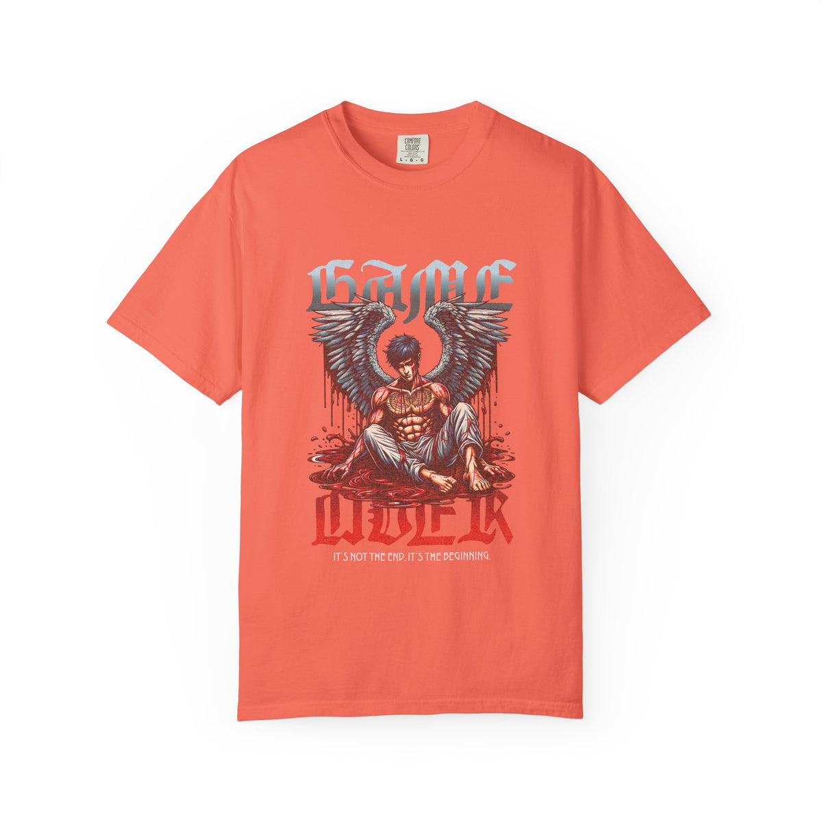 Fallen Angel Graphic T-Shirt — 'Higher Under' Gothic Vintage Band Tee