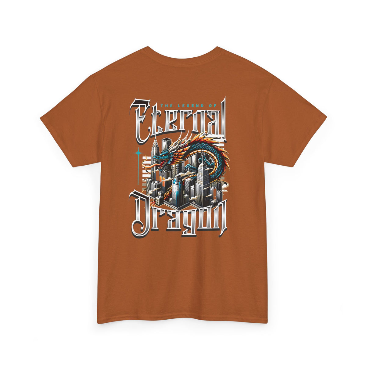 Electric Dragon T‑Shirt — Retro City Dragon Graphic Tee
