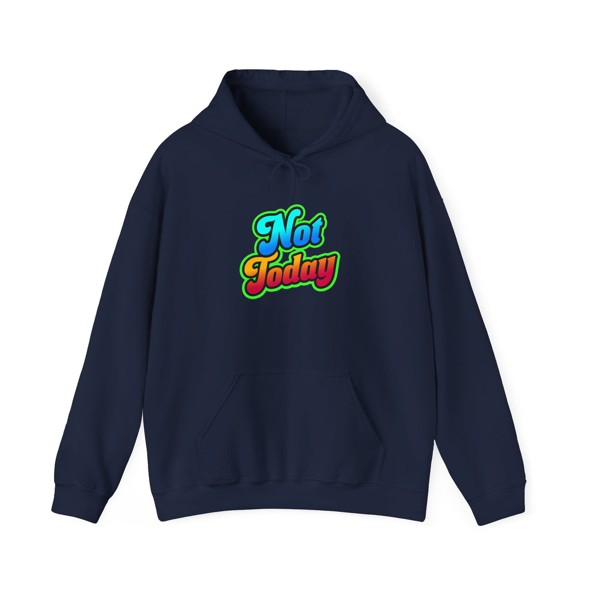 Chill Vibes Hoodie - Unisex Heavy Blend™ Hooded Sweatshirt with 'Not Today' Design, Cozy Casual Wear, Birthday Gift, Self-Care, [...]