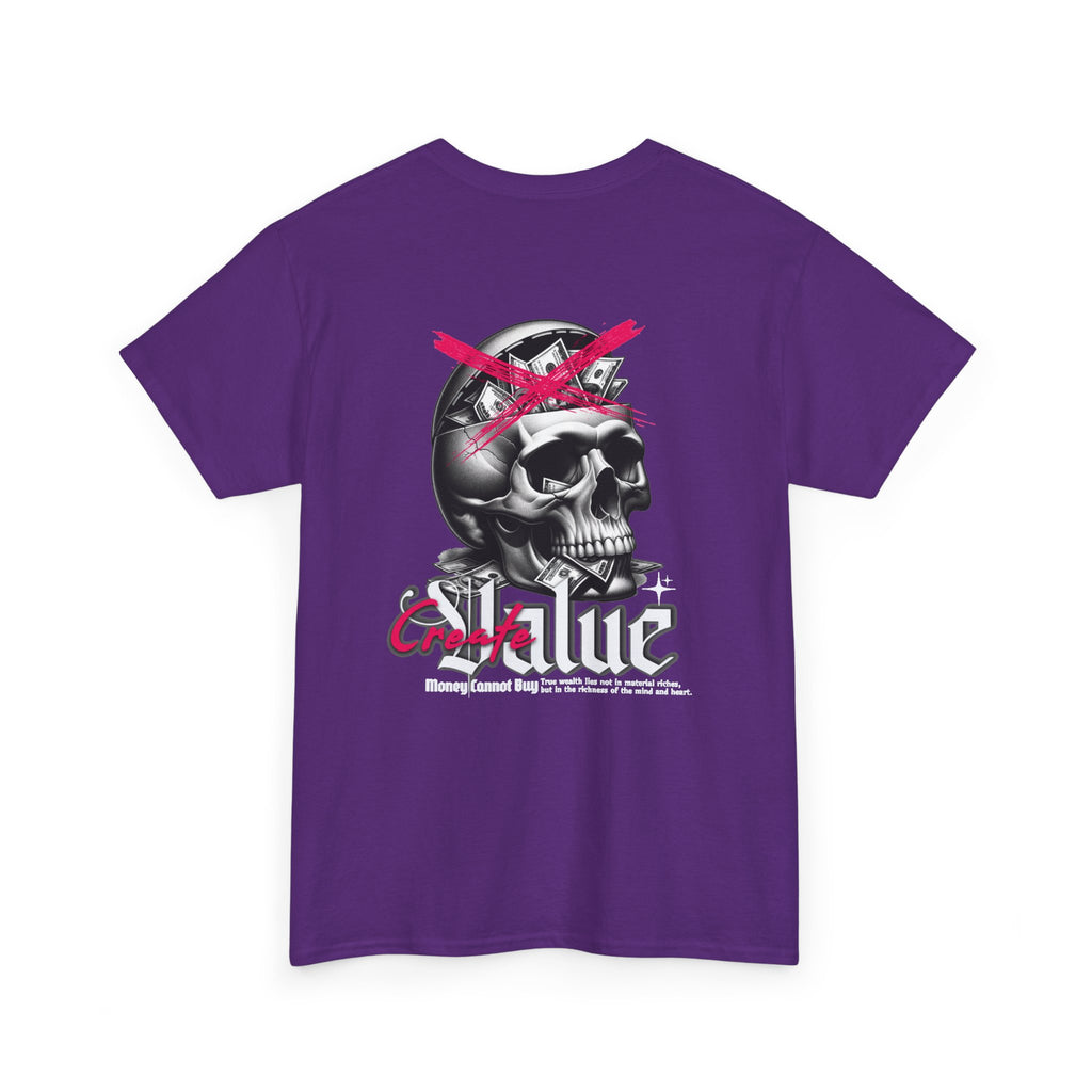 Skull Graphic Tee, Punk T-Shirt, Alternative Apparel, Unisex Heavy Cotton Tee, Unique Streetwear, Gift for Music Lovers
