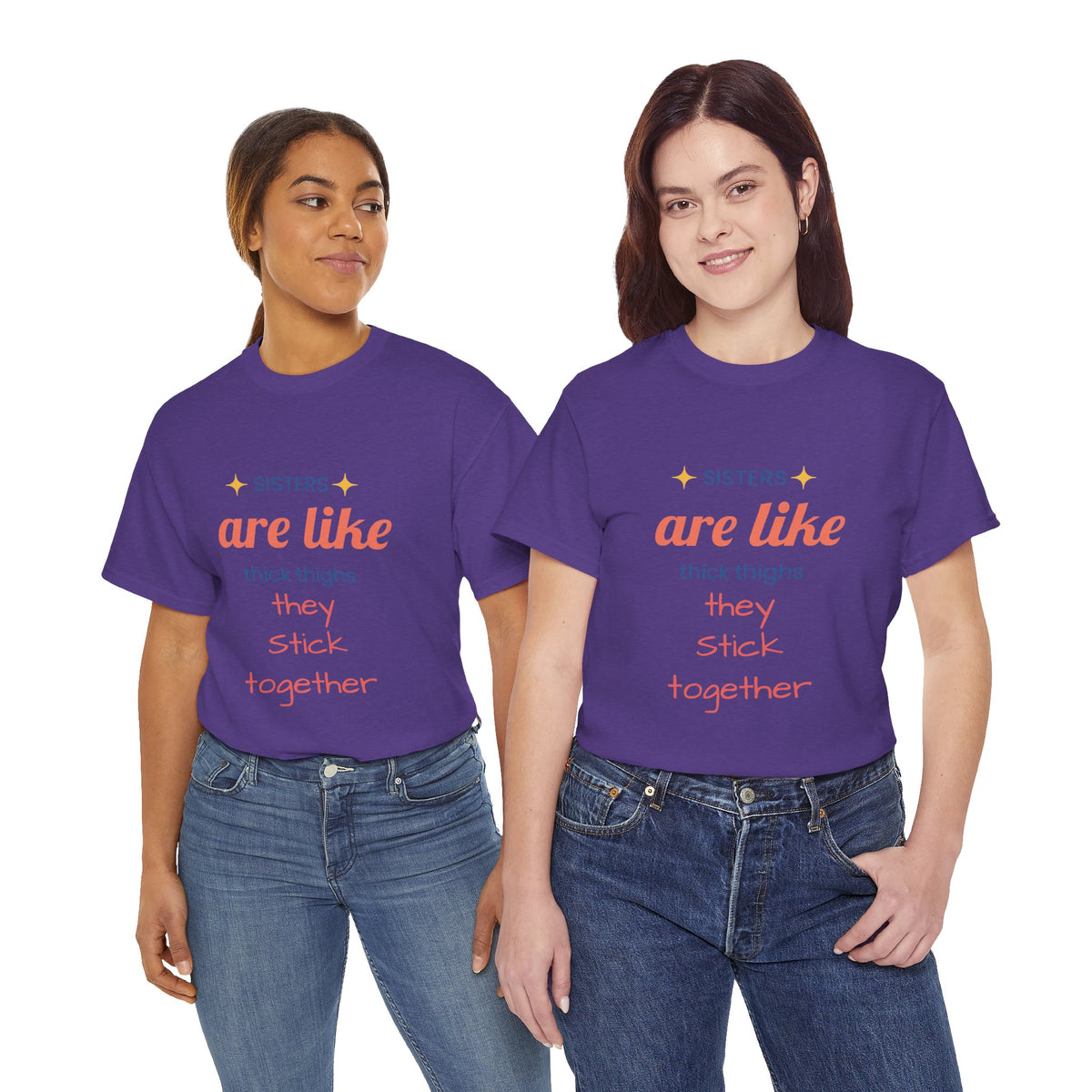 Sisterhood Heavy Cotton Tee - Perfect for Family, Friendship, Birthdays, Sibling Days, or Just Because!