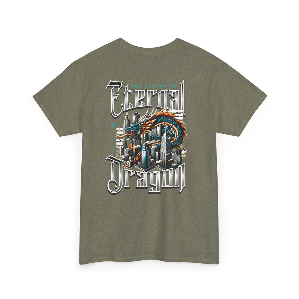 Electric Dragon T‑Shirt — Retro City Dragon Graphic Tee