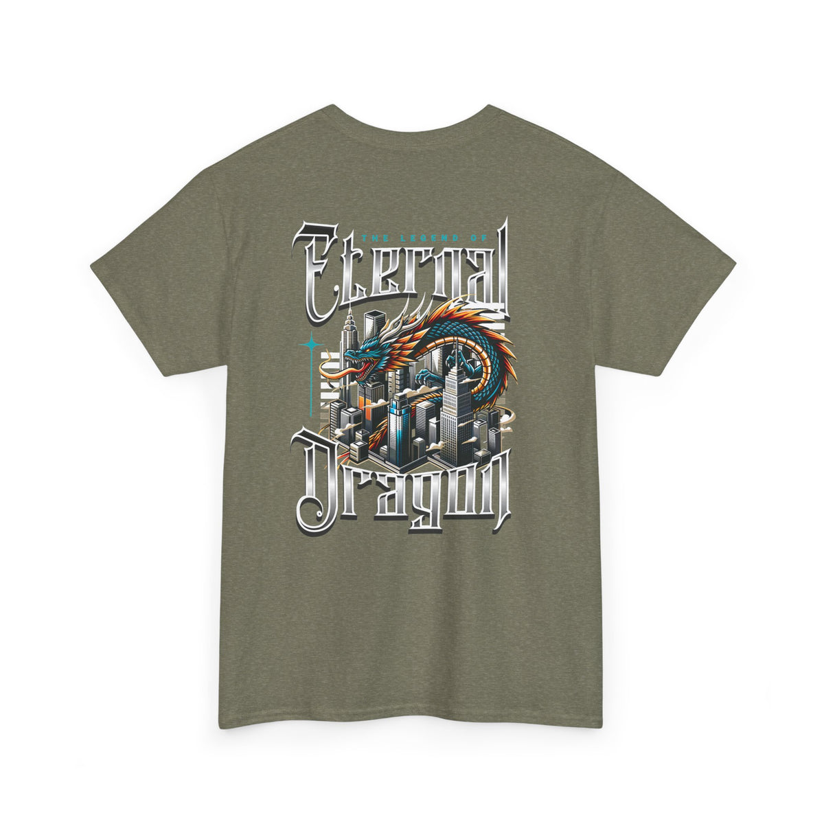 Electric Dragon T‑Shirt — Retro City Dragon Graphic Tee