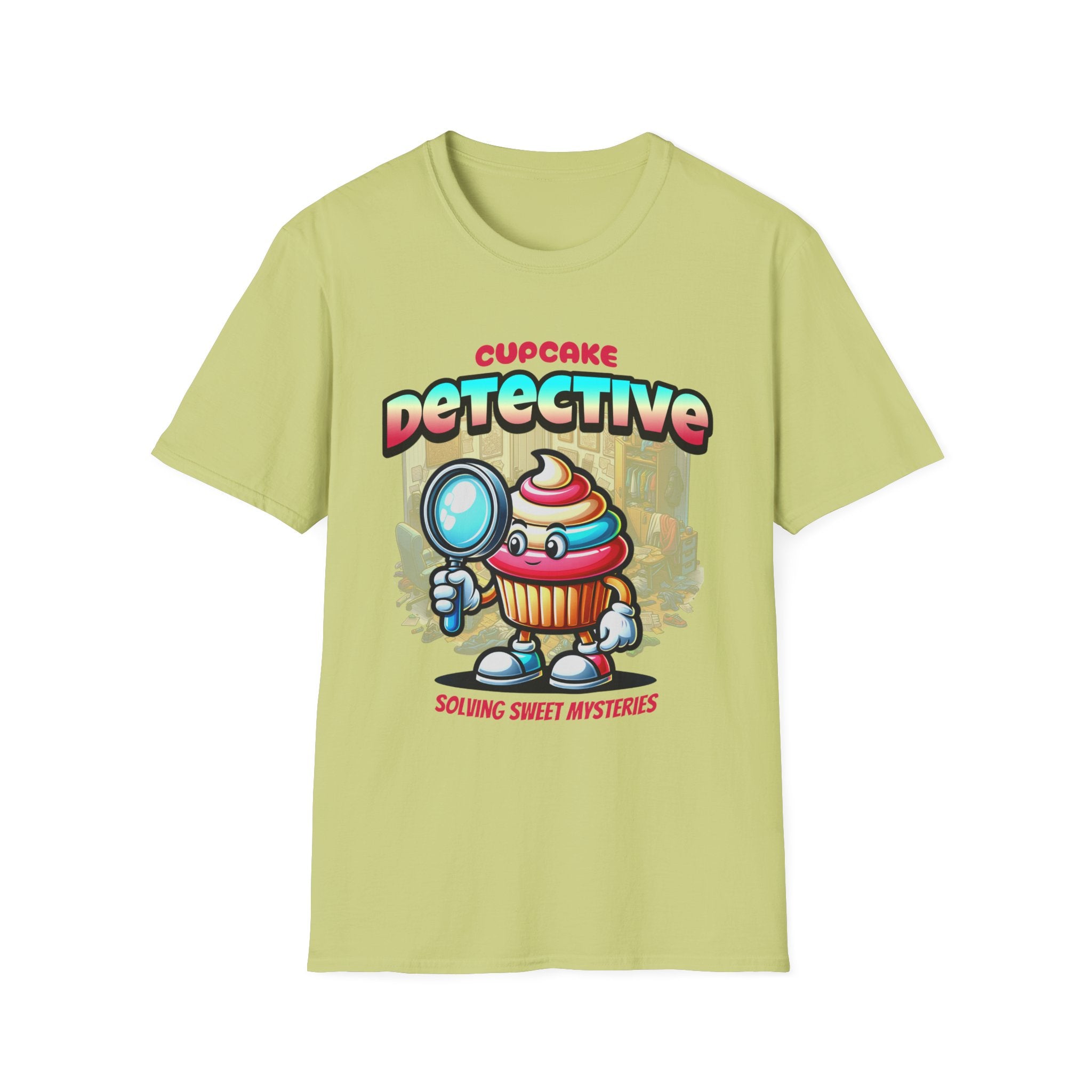 Cupcake Detective T-Shirt — 'Solving Sweet Mysteries' Cute Bakery Lover Tee