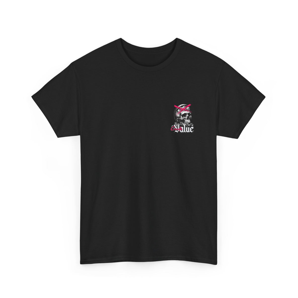 Skull Graphic Tee, Punk T-Shirt, Alternative Apparel, Unisex Heavy Cotton Tee, Unique Streetwear, Gift for Music Lovers