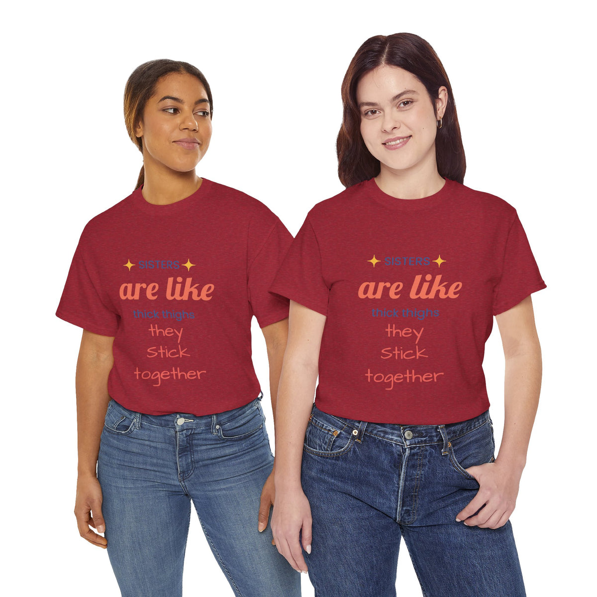 Sisterhood Heavy Cotton Tee - Perfect for Family, Friendship, Birthdays, Sibling Days, or Just Because!