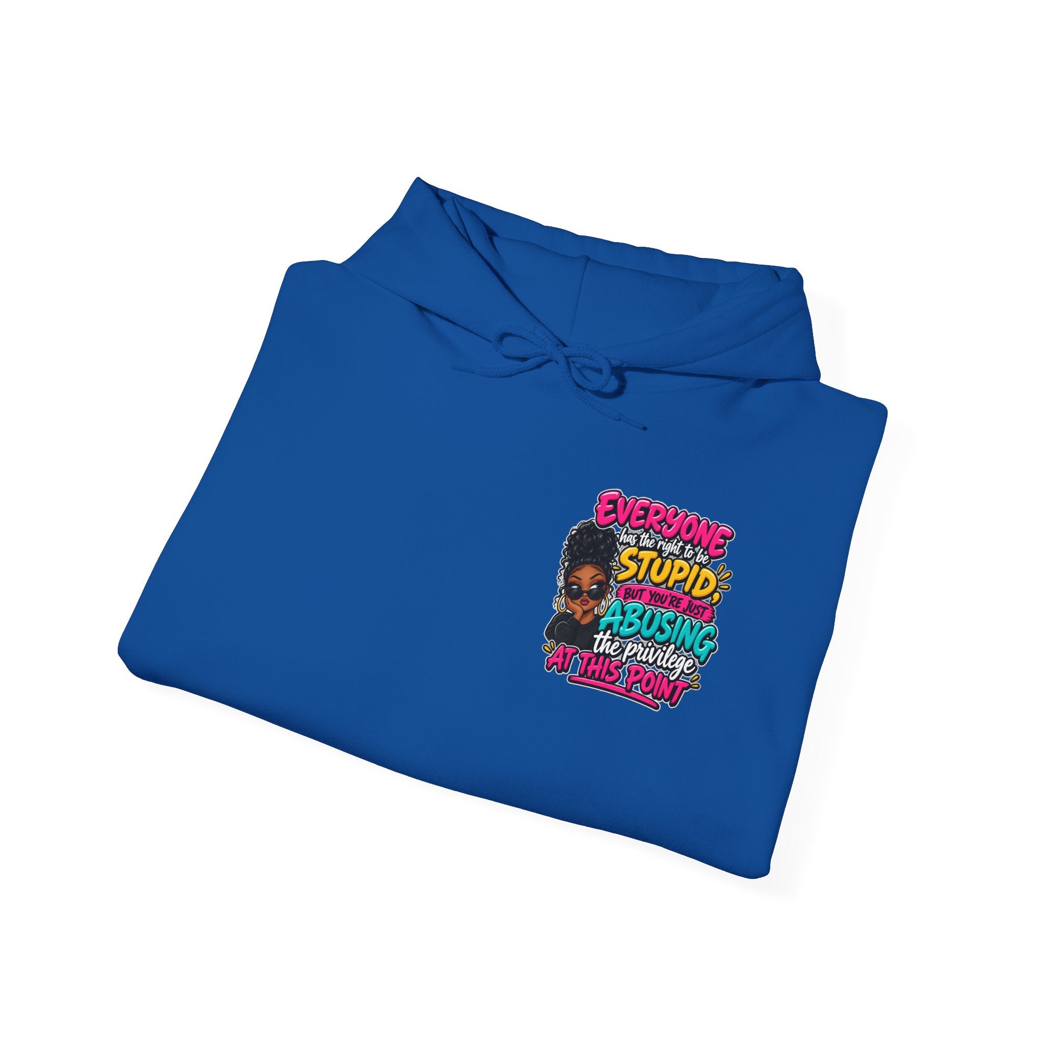 I'm Not Stupid" Bold Graphic Afrocentric Statement Hoodie