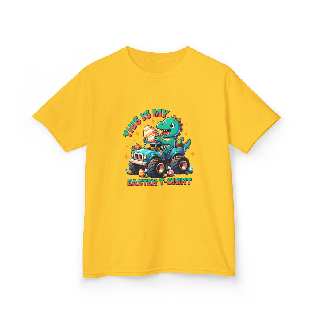 Kids Easter T-Shirt - "This Is My Easter T-Shirt" with Fun Dinosaur Graphic