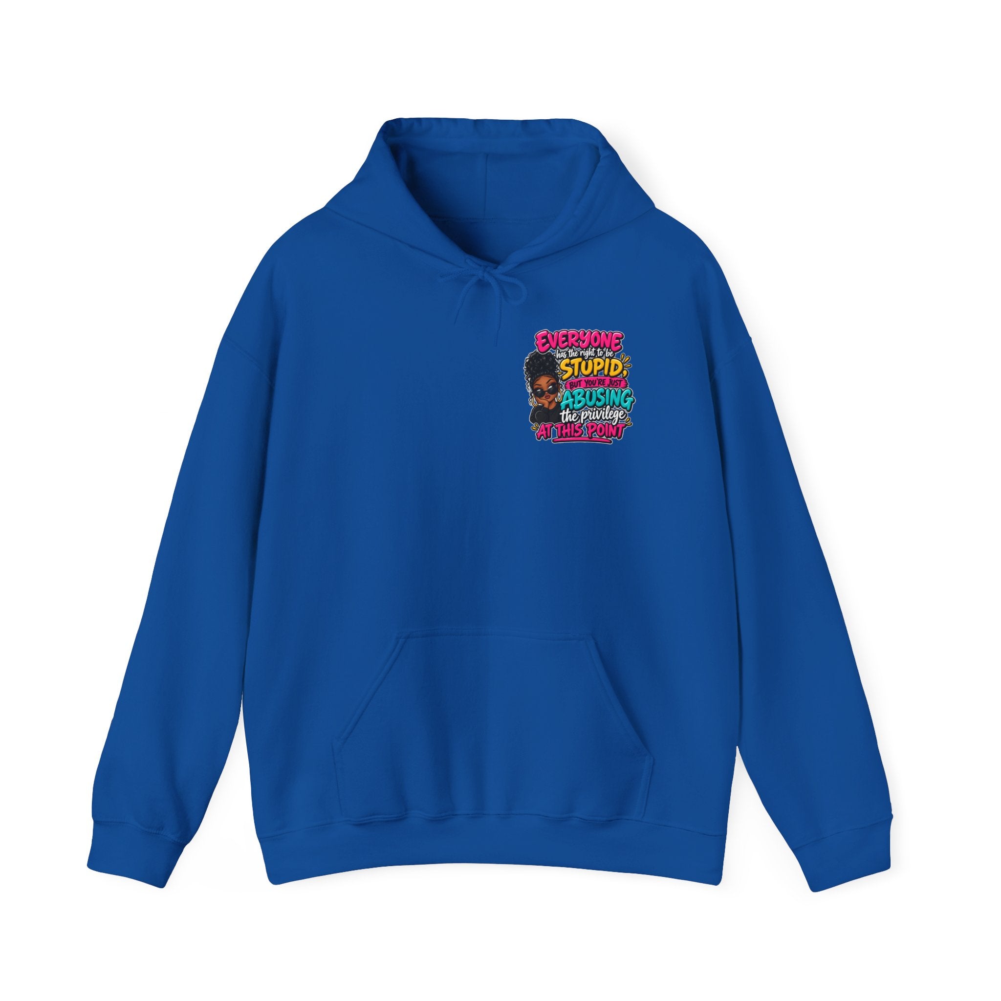 I'm Not Stupid" Bold Graphic Afrocentric Statement Hoodie
