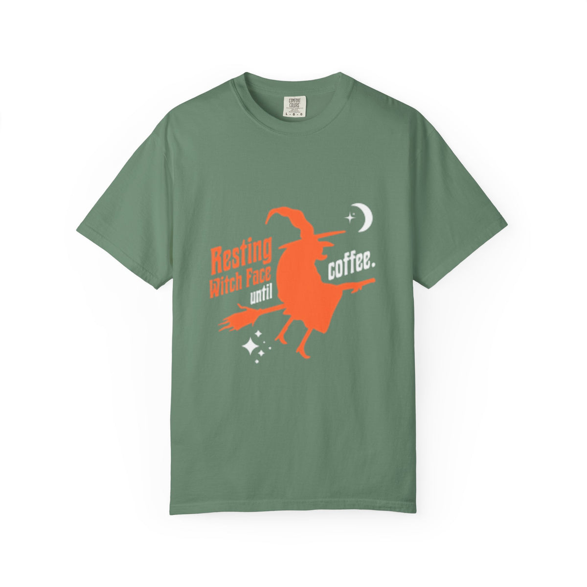 Resting Witch Face Coffee T-Shirt for Coffee Lovers, Halloween Gift, Funny Witch Shirt, Unisex Casual Wear, Spooky Apparel