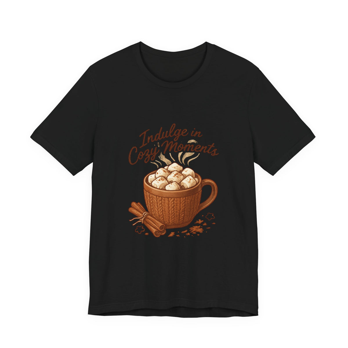 Cozy Moments Hot Cocoa Tee — "Indulge in Cozy Moments" Graphic Shirt