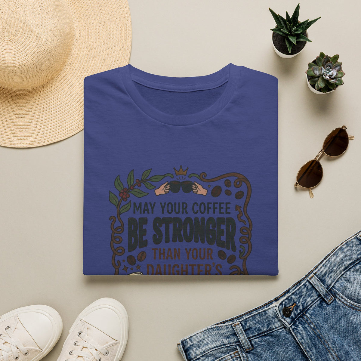 May Your Coffee Be Stronger Than Your Daughter’s Attitude T-Shirt