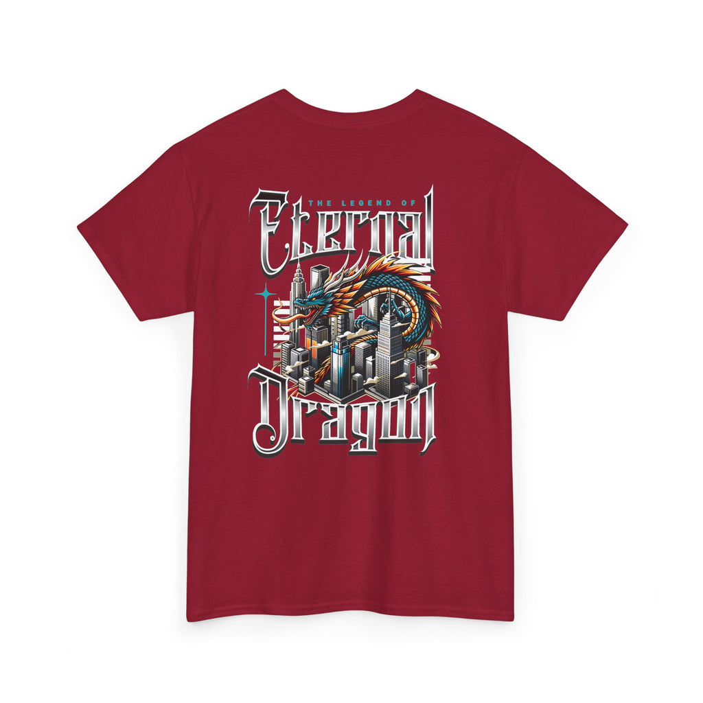 Fierce Dragon Graphic Tee, Unisex Cotton T-Shirt, Casual Streetwear, Fantasy Theme, Gift for Dragon Lovers