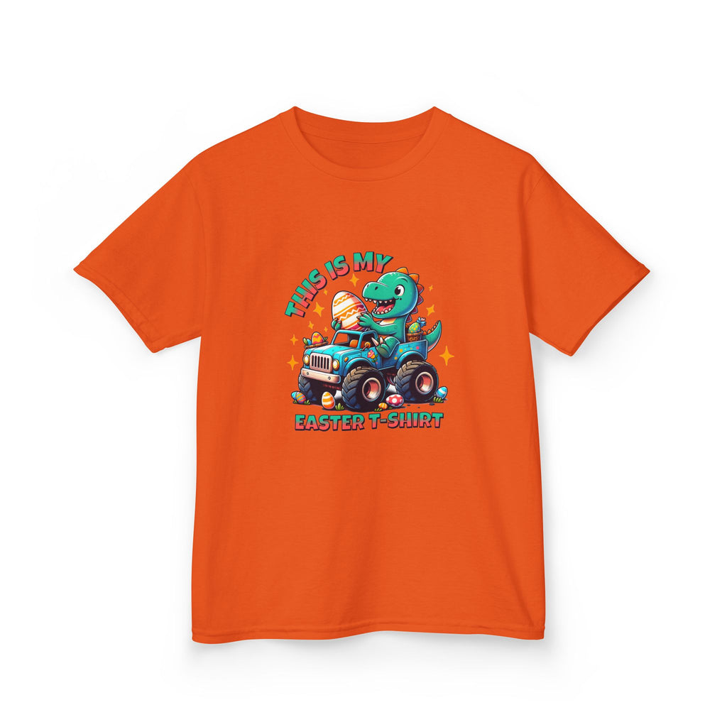 Kids Easter T-Shirt - "This Is My Easter T-Shirt" with Fun Dinosaur Graphic