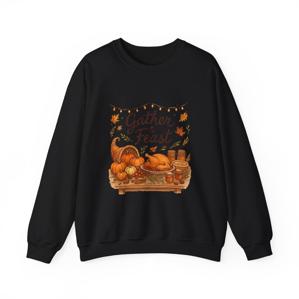 Gather & Feast Thanksgiving Fall Crewneck Sweatshirt