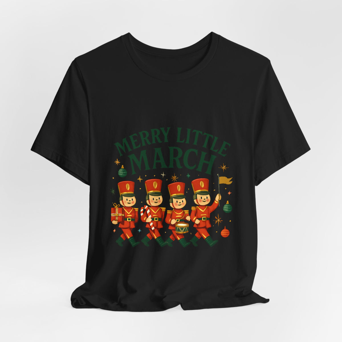 Merry Little March Nutcracker Toy Soldier Christmas Tee