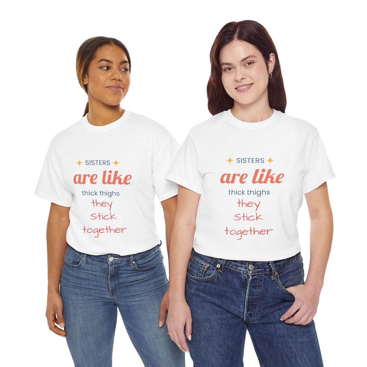 Sisterhood Heavy Cotton Tee - Perfect for Family, Friendship, Birthdays, Sibling Days, or Just Because!