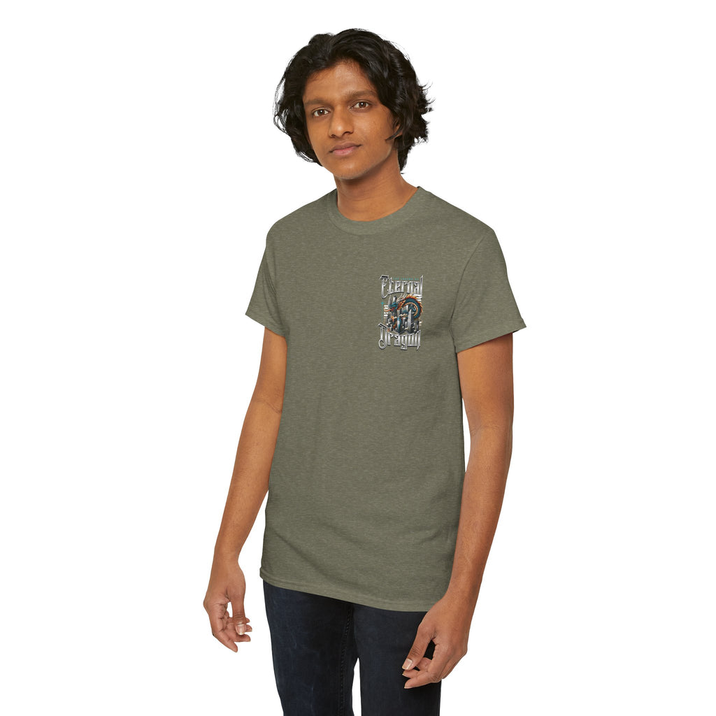 Fierce Dragon Graphic Tee, Unisex Cotton T-Shirt, Casual Streetwear, Fantasy Theme, Gift for Dragon Lovers