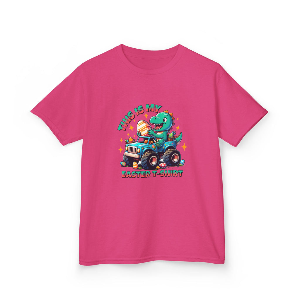 Kids Easter T-Shirt - "This Is My Easter T-Shirt" with Fun Dinosaur Graphic
