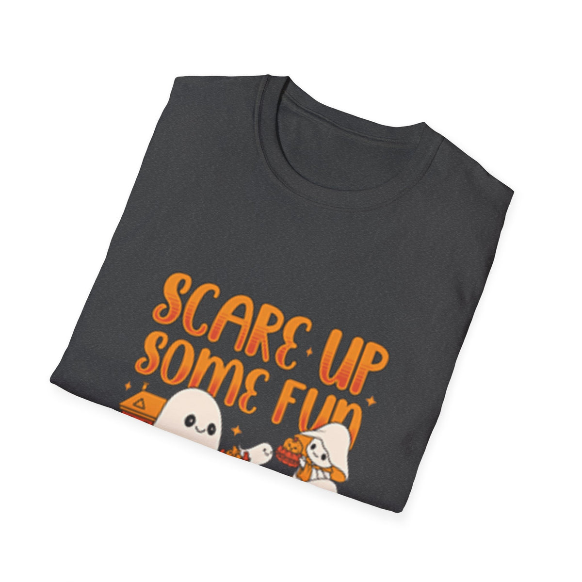 Happy Halloween Ghosts Unisex T-Shirt, Scare Up Some Fun Tee, Spooky T-Shirt, Cute Halloween Shirt, Fall Outfit, Trick or Treat Top