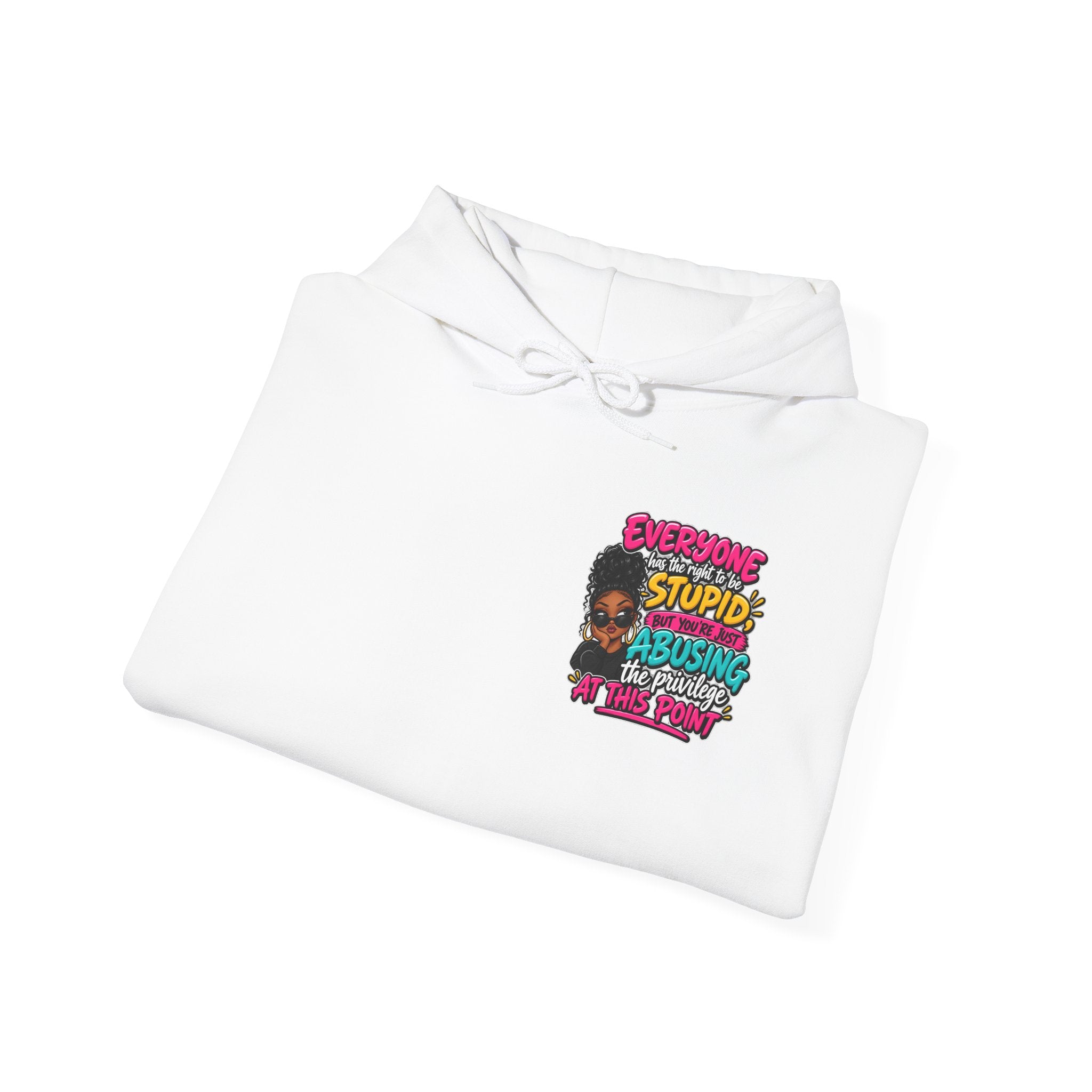 I'm Not Stupid" Bold Graphic Afrocentric Statement Hoodie