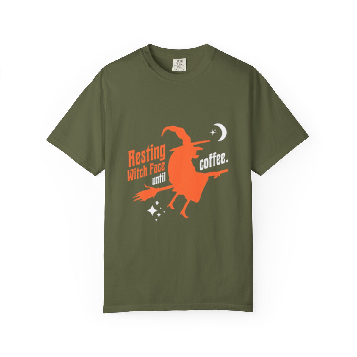 Resting Witch Face Coffee T-Shirt for Coffee Lovers, Halloween Gift, Funny Witch Shirt, Unisex Casual Wear, Spooky Apparel