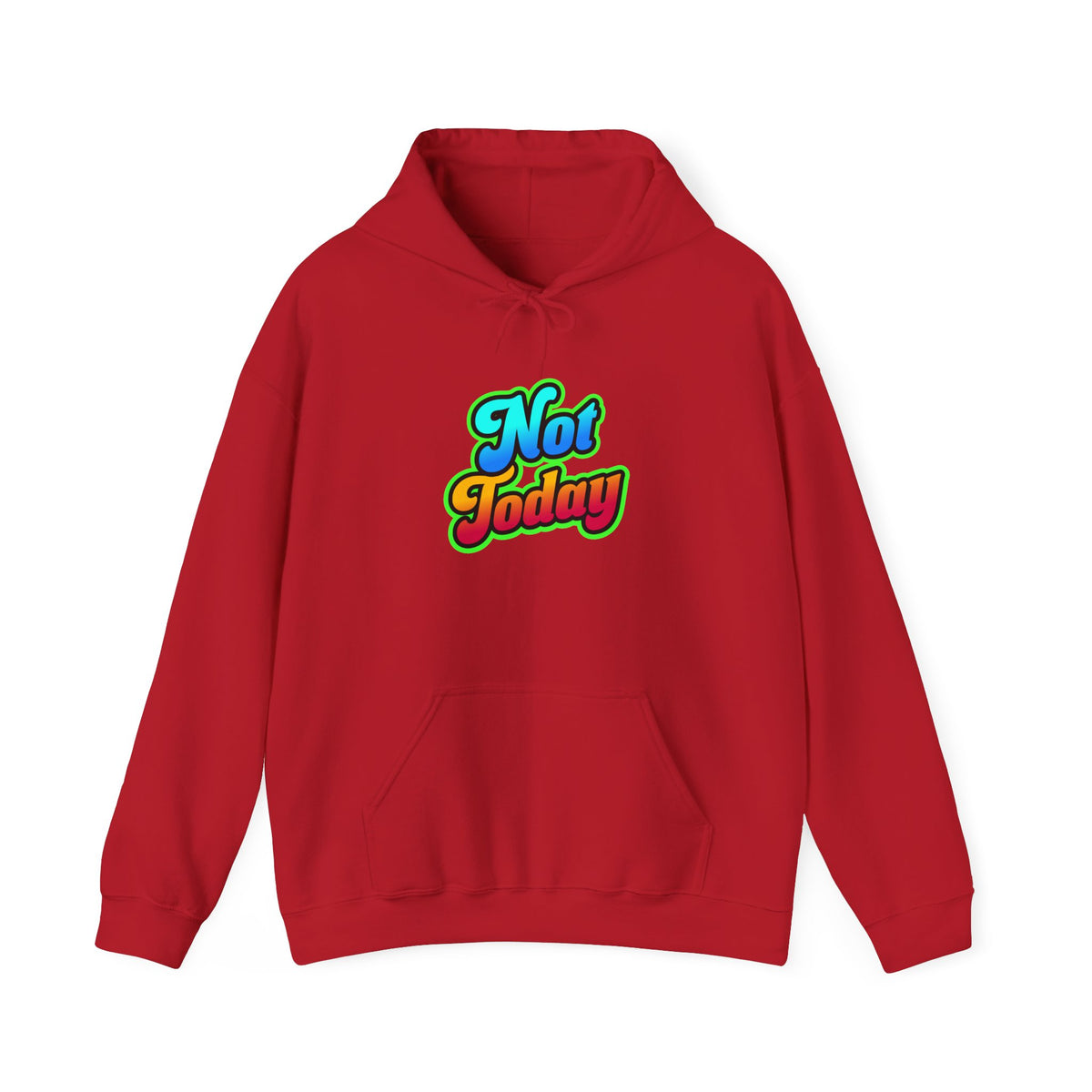 Chill Vibes Hoodie - Unisex Heavy Blend™ Hooded Sweatshirt with 'Not Today' Design, Cozy Casual Wear, Birthday Gift, Self-Care, [...]
