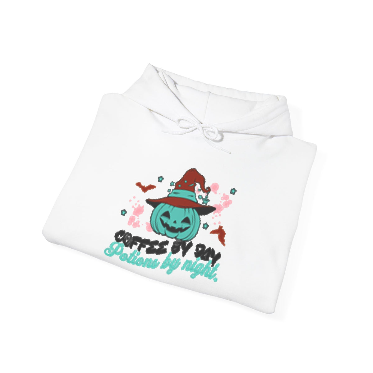 Coffee & Cozy Pumpkin Hoodie — “Coffee Is My Potion, By Magic” Fall Sweatshirt