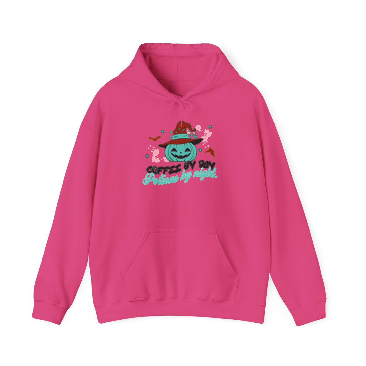 Coffee & Cozy Pumpkin Hoodie — “Coffee Is My Potion, By Magic” Fall Sweatshirt