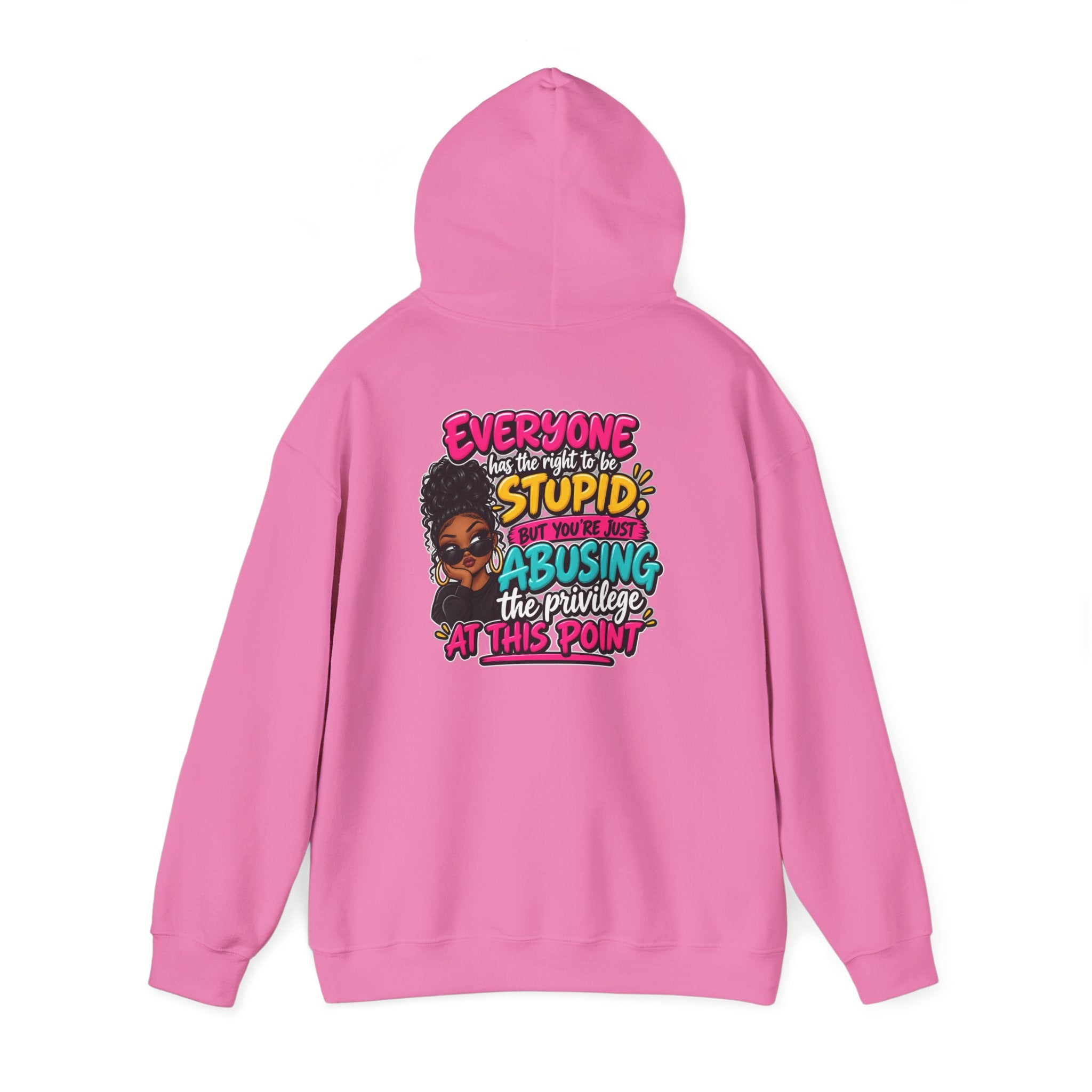 I'm Not Stupid" Bold Graphic Afrocentric Statement Hoodie