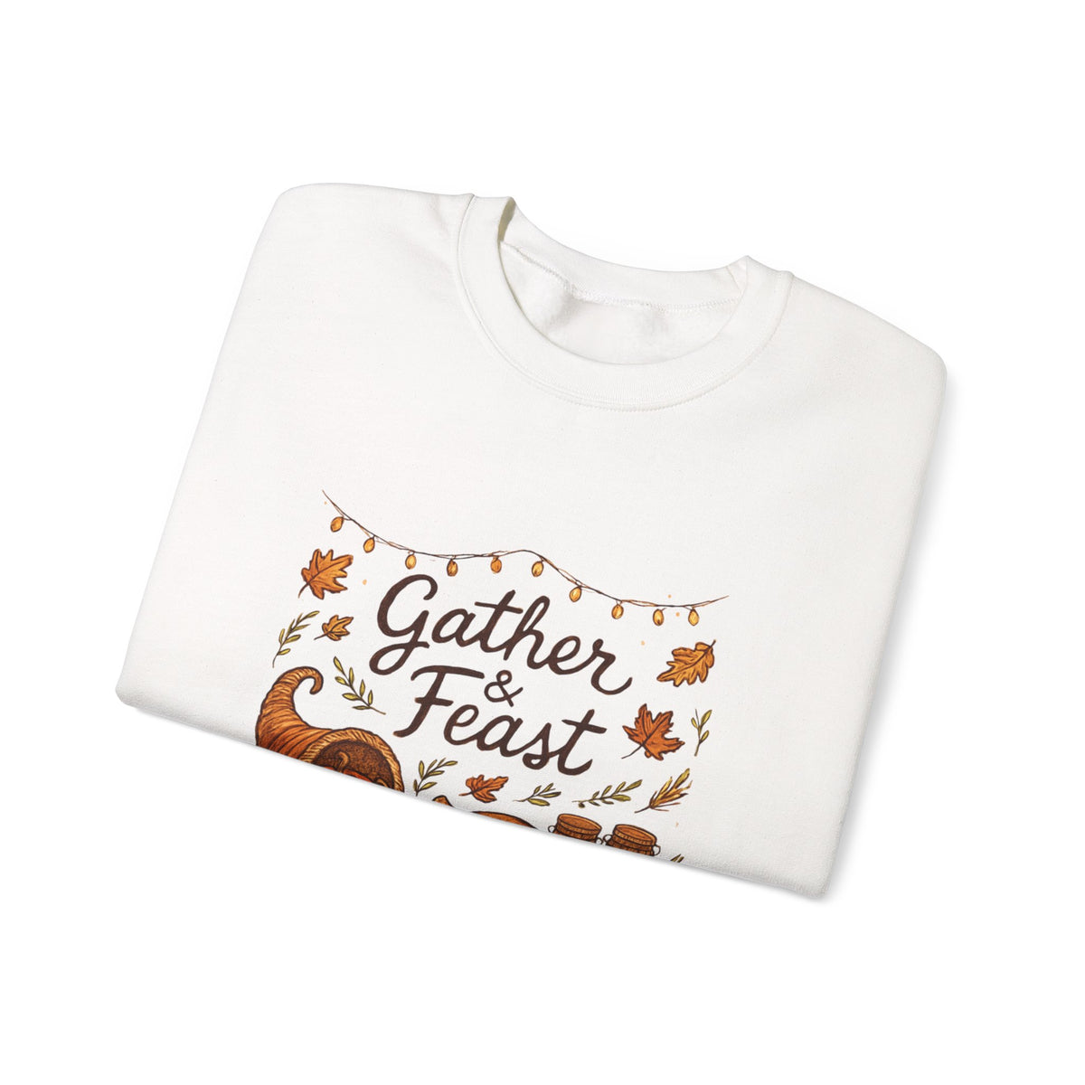 Gather & Feast Thanksgiving Fall Crewneck Sweatshirt