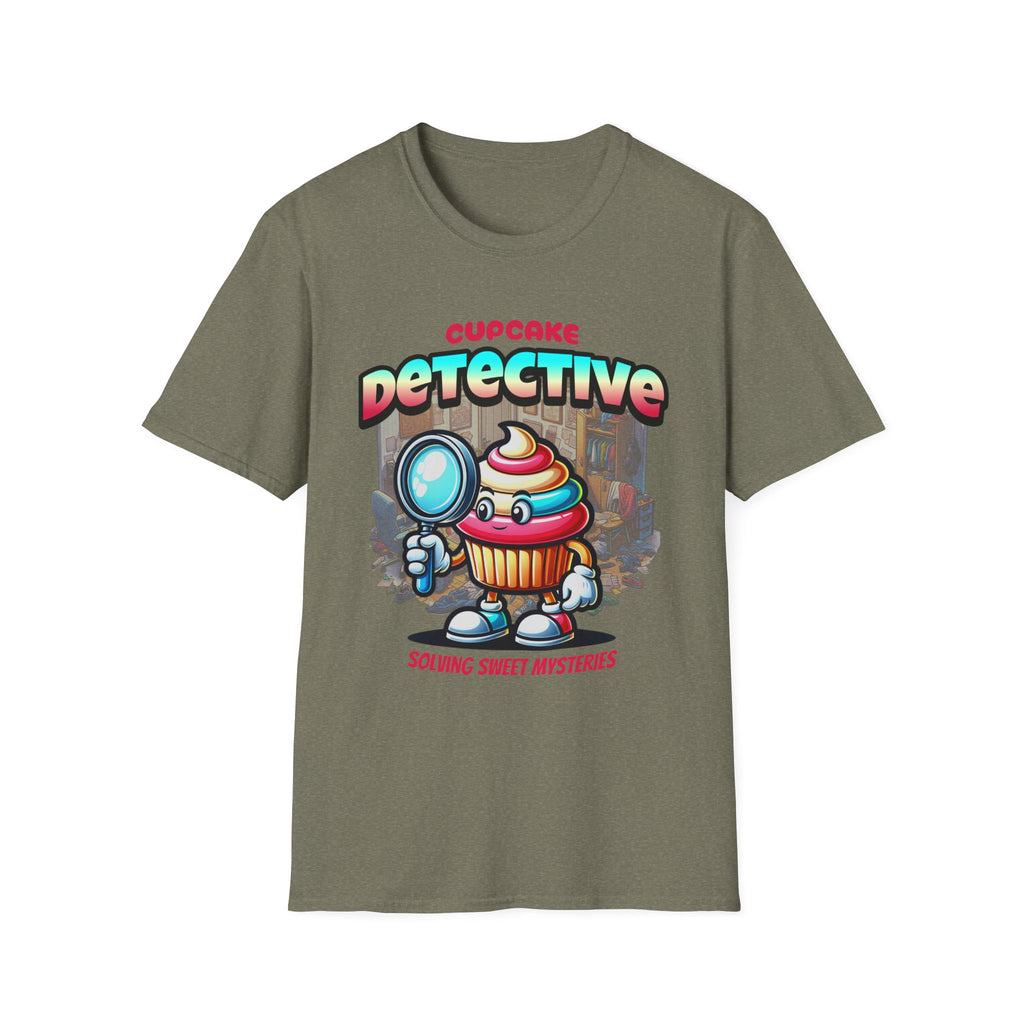 Cupcake Detective T-Shirt — 'Solving Sweet Mysteries' Cute Bakery Lover Tee