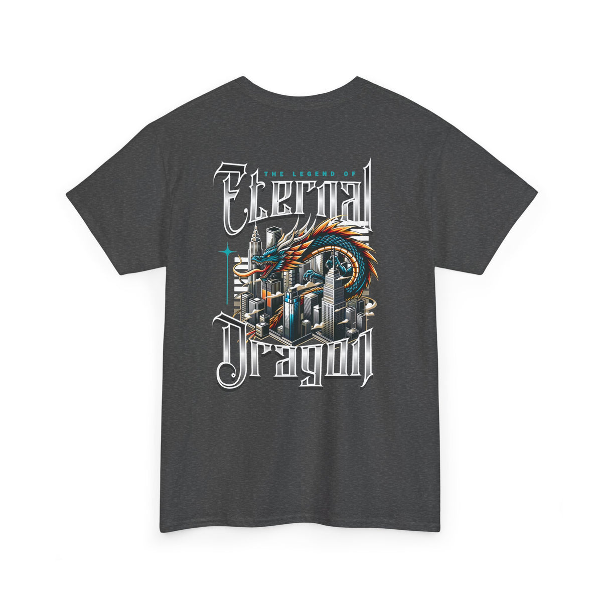 Electric Dragon T‑Shirt — Retro City Dragon Graphic Tee