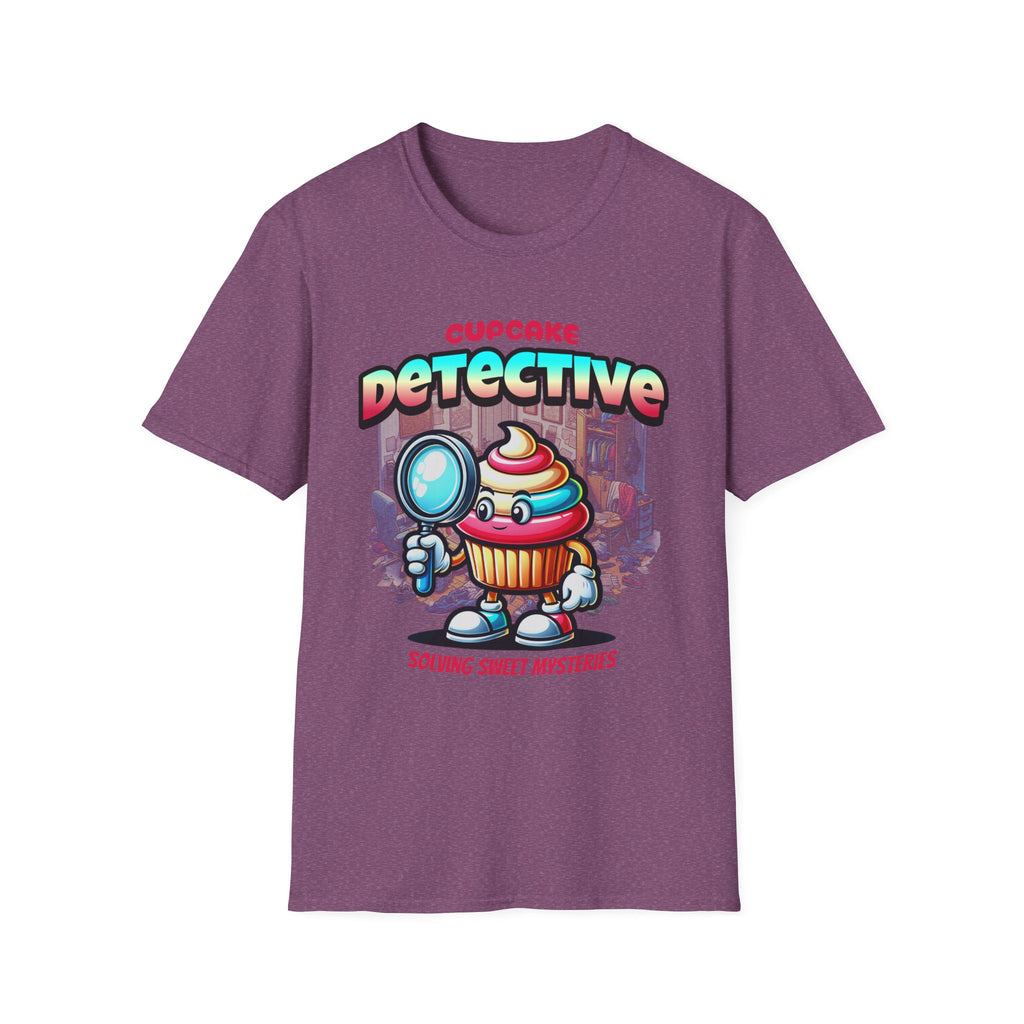 Cupcake Detective T-Shirt — 'Solving Sweet Mysteries' Cute Bakery Lover Tee