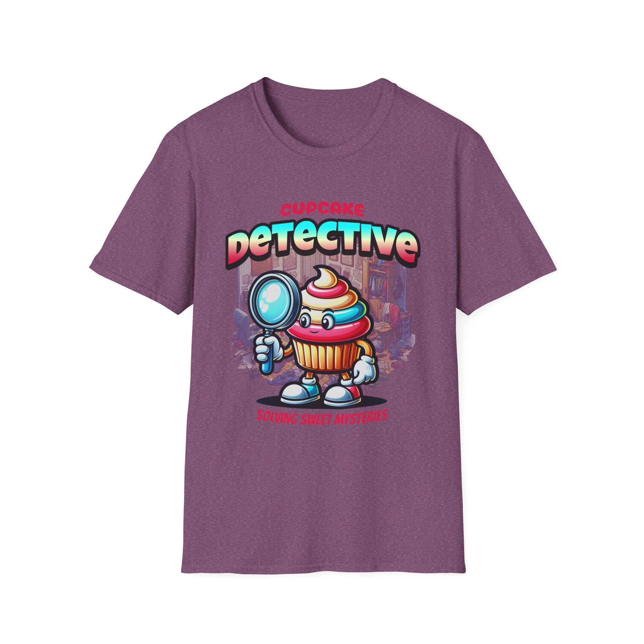 Cupcake Detective T-Shirt — 'Solving Sweet Mysteries' Cute Bakery Lover Tee