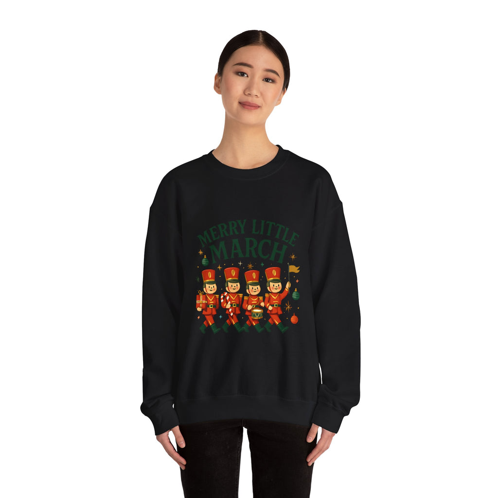 Merry Little March Sweatshirt — Nutcracker Marching Band Holiday Crewneck