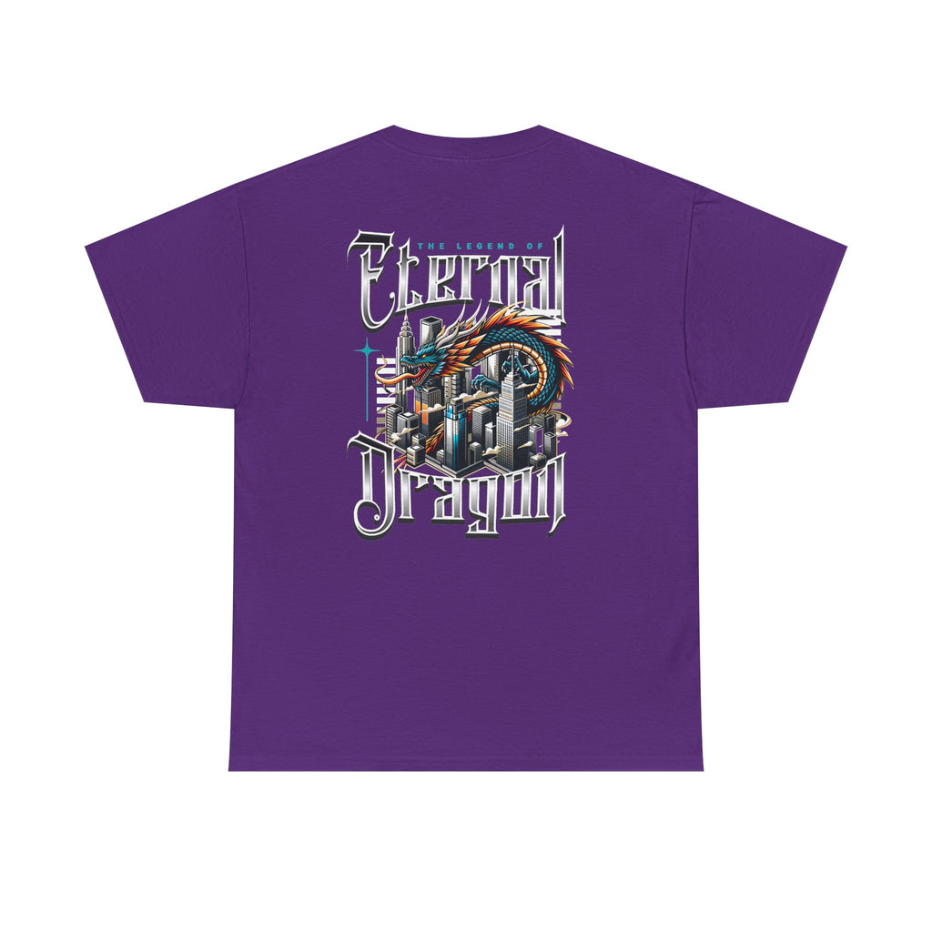 Electric Dragon T‑Shirt — Retro City Dragon Graphic Tee