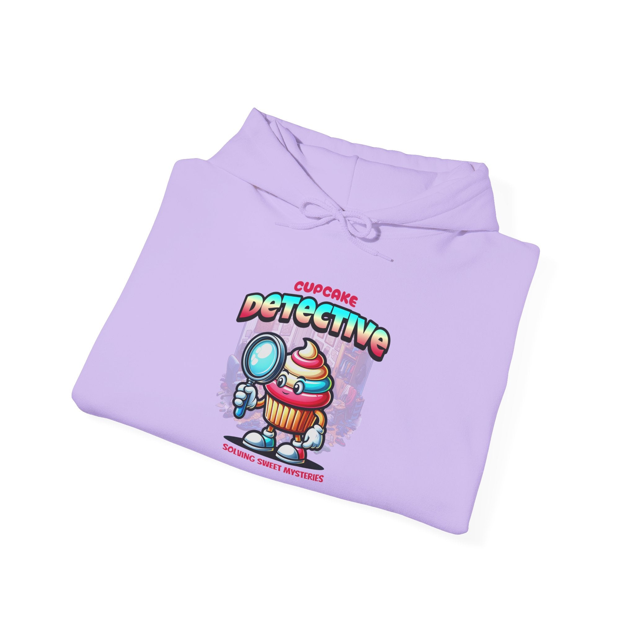 Detective Cupcake Hoodie — Cute Detective Dessert Graphic Sweatshirt