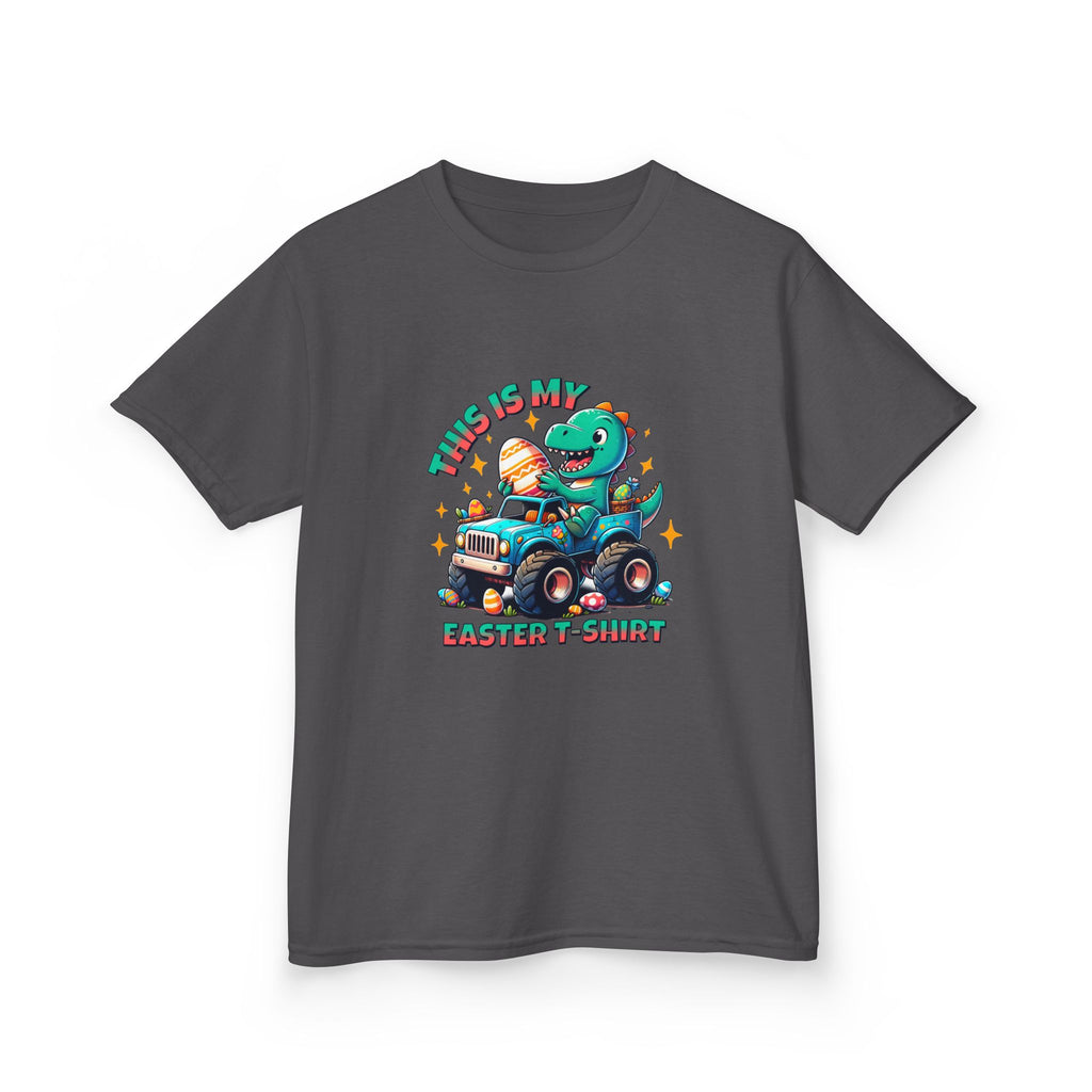 Kids Easter T-Shirt - "This Is My Easter T-Shirt" with Fun Dinosaur Graphic