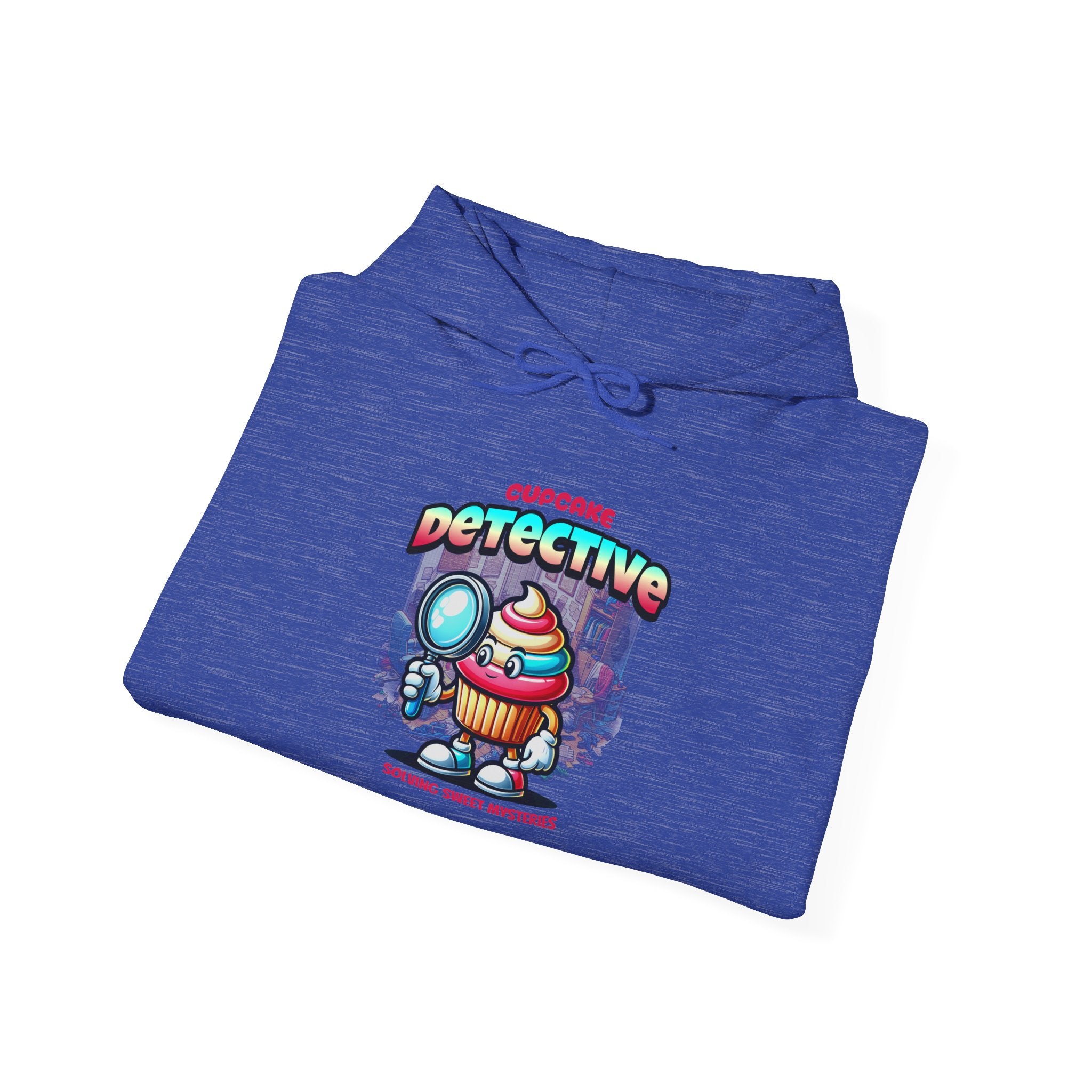 Detective Cupcake Hoodie — Cute Detective Dessert Graphic Sweatshirt